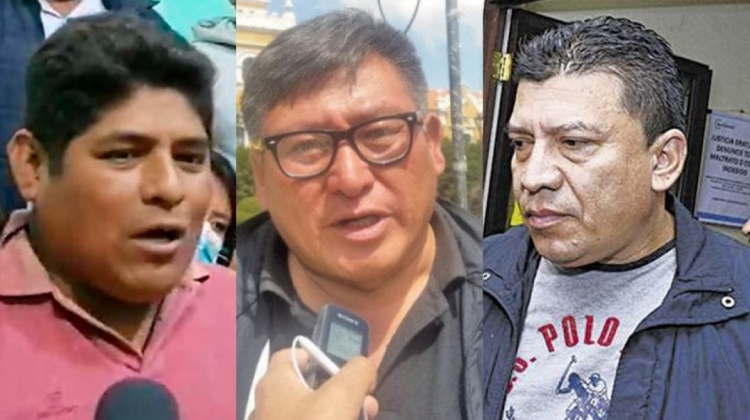 César Apaza, Juan Carlos Manuel y Marco Aramayo