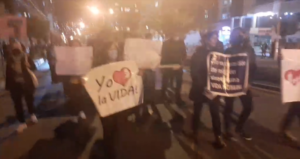 Bolivianos provida marchan en La Paz