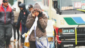 El Senamhi emitió una alerta naranja por el descenso de temperaturas en todo el país.