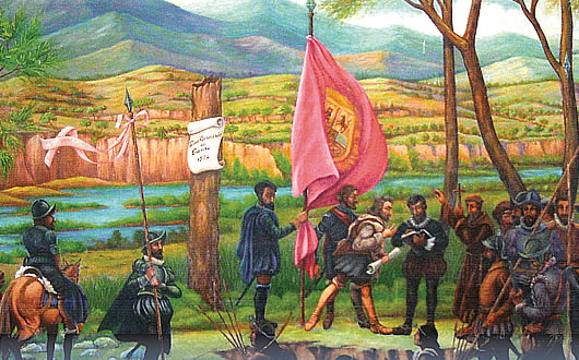 Fundación de Tarija por el capitán Luis de Fuentes durante la monarquía hispánica o Imperio Español.