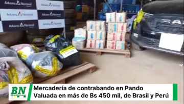 Mercadería contrabando Pando Brasil Bolivia
