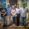Gilberto Rueda, Marcelo Villegas, Edith Villegas, Kevin Peredo y Juan Pablo Soto. El equipo que hizo posible la publicación de la obra reunida de Joel Villegas Rojas.