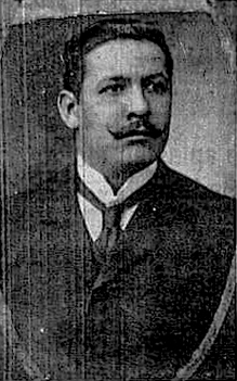 Retrato de Don Ángel Sandoval Peña publicado en El Deber en 1993.