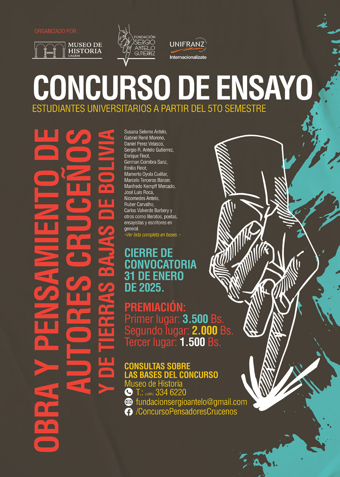 OBRA Y PENSAMIENTO DE AUTORES CRUCEÑOS Y DE TIERRAS BAJAS DE BOLIVIA