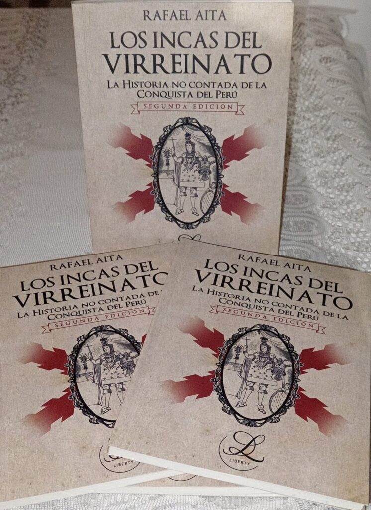 Varios ejemplares del libro 'Los incas del virreinato', de Rafael Aita. Foto: Ivani López, Revista Actívate.