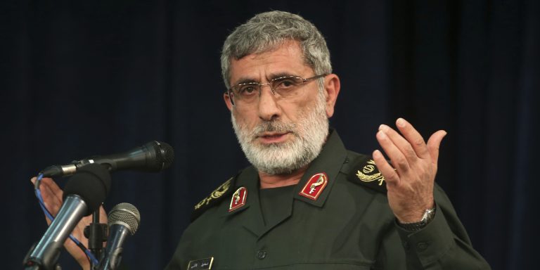 El general de brigada Esmail Qaani, jefe de la Fuerza Quds de la Guardia Revolucionaria