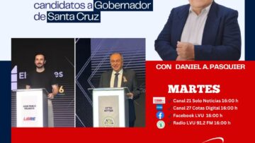 Comentando la Noticia: El debate entre los candidatos a Gobernador de Santa Cruz