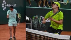 Fotos de Prado y Dellien en sus partidos de octavos. Crédito: Bolivia Open.