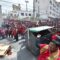 Ponchos Rojos agreden a la población paceña.