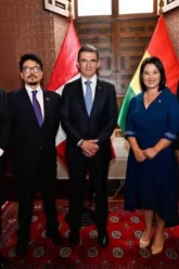 Pdte. Rodrigo Paz, en la toma de posesión de Keiko Sofia Fujimori. (Foto: Gobierno)
